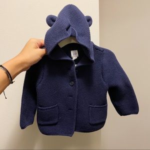 Gap knit hoodie